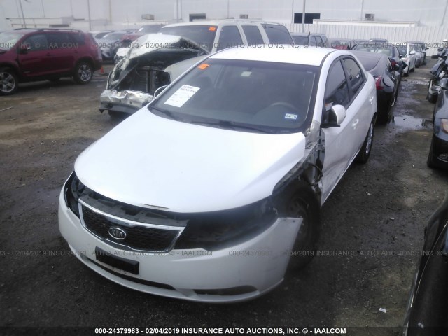 KNAFU4A2XC5598155 - 2012 KIA FORTE EX WHITE photo 2