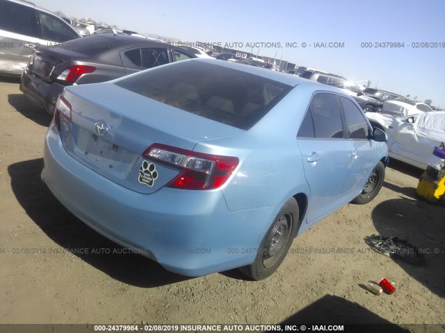 4T4BF1FK4CR216289 - 2012 TOYOTA CAMRY SE/LE/XLE 蓝色 照片 4