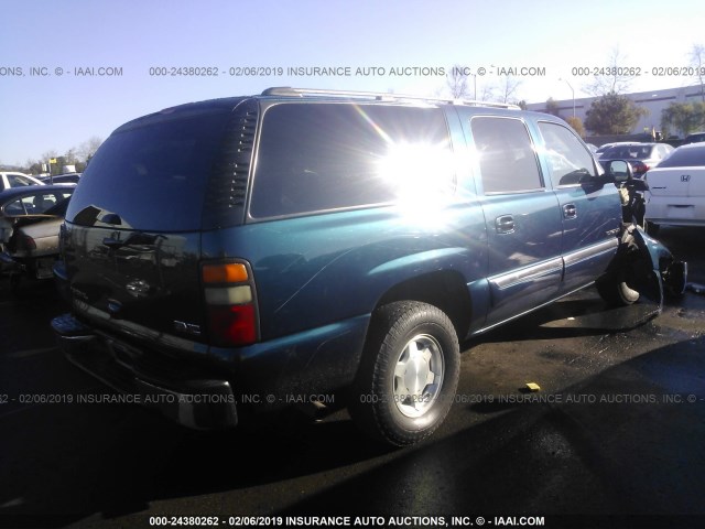 3GKEC16Z85G237450 - 2005 GMC YUKON XL C1500 BLUE photo 4