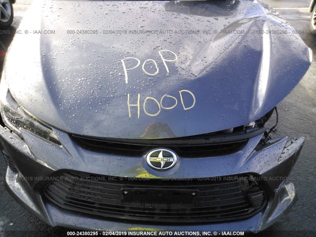 JTKJF5C7XGJ024103 - 2016 TOYOTA SCION TC ნაცრისფერი ფოტო 10