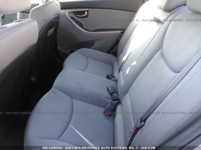 KMHDH4AE7DU683188 - 2013 HYUNDAI ELANTRA GLS/LIMITED SILVER photo 8