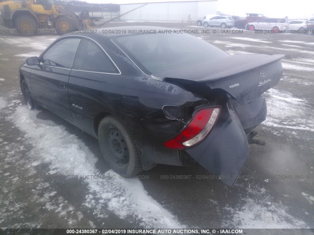 2T1CF28P31C529975 - 2001 TOYOTA CAMRY SOLARA SE/SLE BLACK photo 3