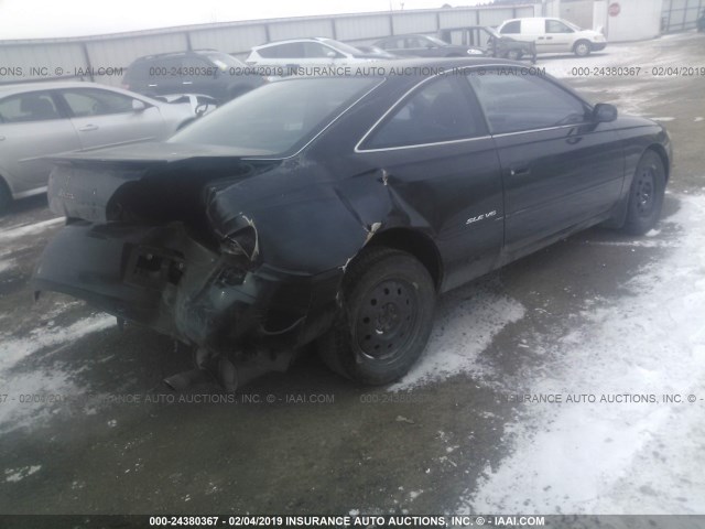 2T1CF28P31C529975 - 2001 TOYOTA CAMRY SOLARA SE/SLE BLACK photo 4