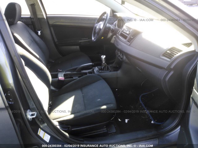 JA3AU16U39U008025 - 2009 MITSUBISHI LANCER DE GRAY photo 5