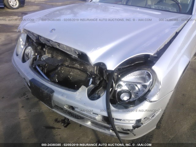 WDBUF26J45A670369 - 2005 MERCEDES-BENZ E 320 CDI SILVER photo 6