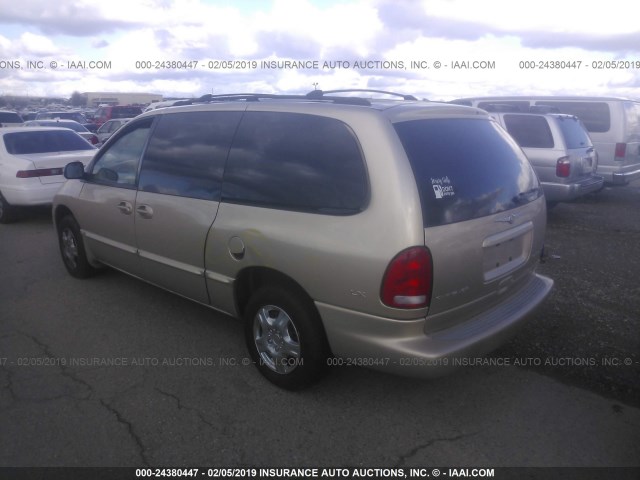 1C4GP44R2YB686665 - 2000 CHRYSLER TOWN & COUNTRY LX GOLD photo 3