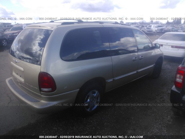 1C4GP44R2YB686665 - 2000 CHRYSLER TOWN & COUNTRY LX GOLD photo 4