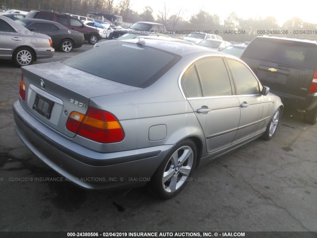 WBAEV53424KM32969 - 2004 BMW 330 I GRAY photo 4