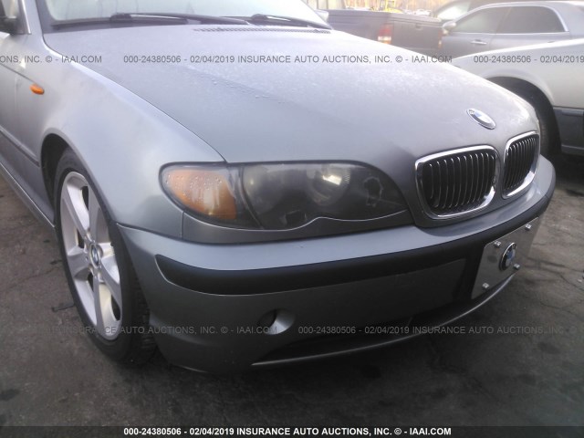 WBAEV53424KM32969 - 2004 BMW 330 I GRAY photo 6