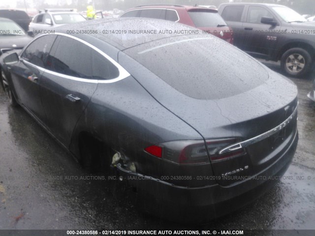 5YJSA1E10GF150859 - 2016 TESLA MODEL S Մոխրագույն լուսանկար 3