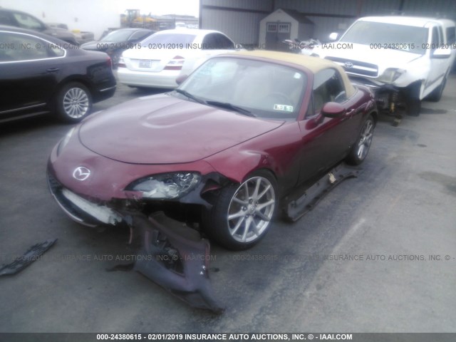 JM1NC2EF8A0206819 - 2010 MAZDA MX-5 MIATA RED photo 2