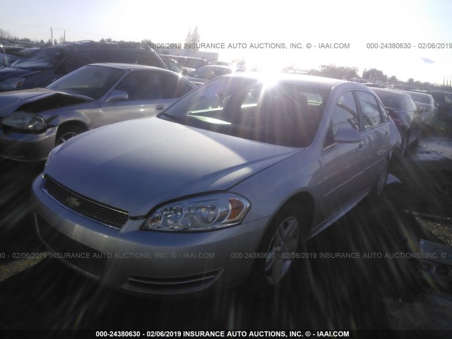 2G1WB5E39G1147557 - 2016 CHEVROLET IMPALA LIMITED LT SILVER photo 2