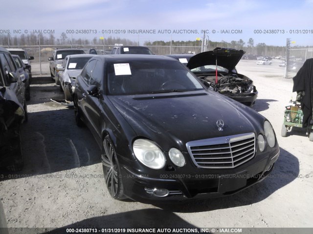 WDBUF56X38B274390 - 2008 MERCEDES-BENZ E 350 BLACK photo 1