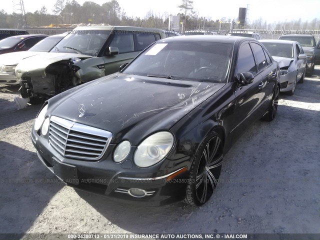 WDBUF56X38B274390 - 2008 MERCEDES-BENZ E 350 BLACK photo 2