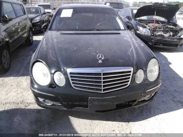 WDBUF56X38B274390 - 2008 MERCEDES-BENZ E 350 BLACK photo 6