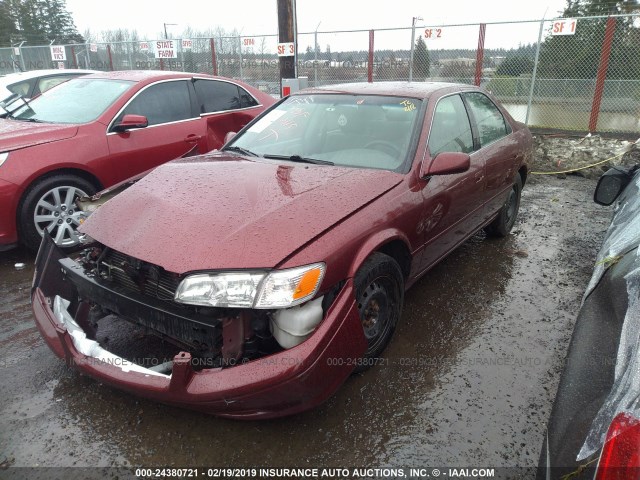 JT2BG22K8Y0438798 - 2000 TOYOTA CAMRY CE/LE/XLE MAROON photo 2