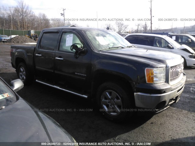 3GTP2WE33BG129945 - 2011 GMC SIERRA K1500 SLT BLACK photo 1