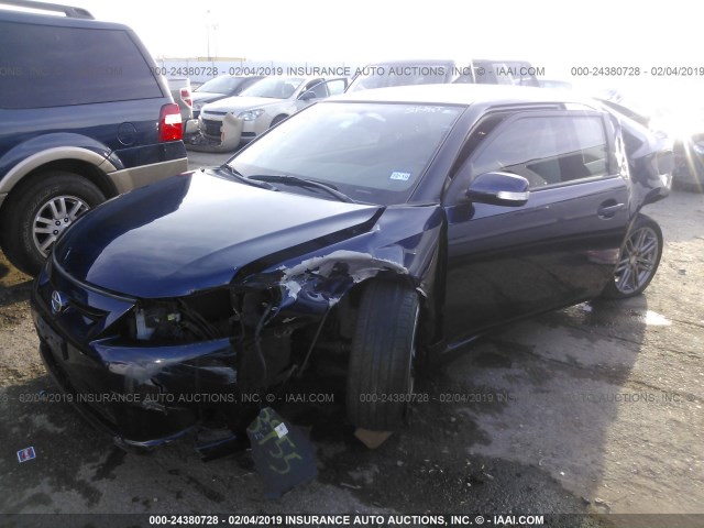 JTKJF5C72D3049707 - 2013 TOYOTA SCION TC ლურჯი ფოტო 2