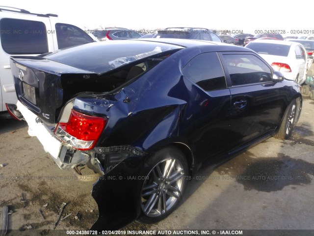 JTKJF5C72D3049707 - 2013 TOYOTA SCION TC ლურჯი ფოტო 4