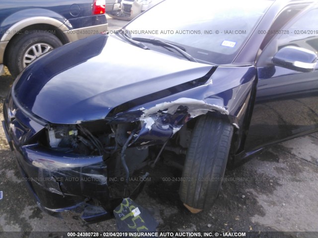 JTKJF5C72D3049707 - 2013 TOYOTA SCION TC ლურჯი ფოტო 6