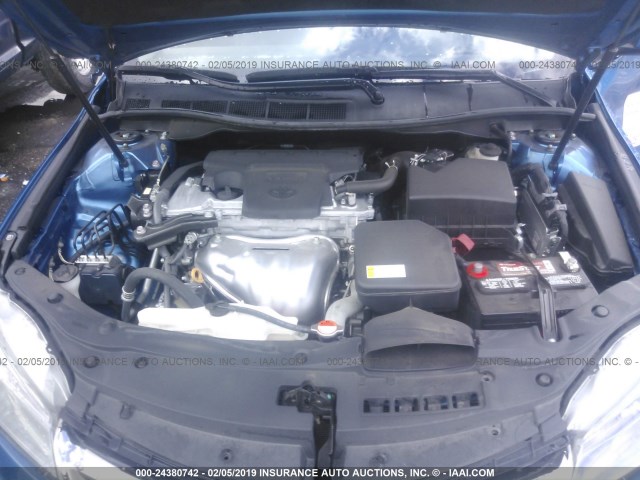 4T1BF1FK3GU570062 - 2016 TOYOTA CAMRY LE/XLE/SE/XSE 蓝色 照片 10