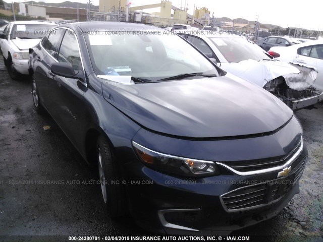 1G1ZC5ST4JF160652 - 2018 CHEVROLET MALIBU LS BLUE photo 1