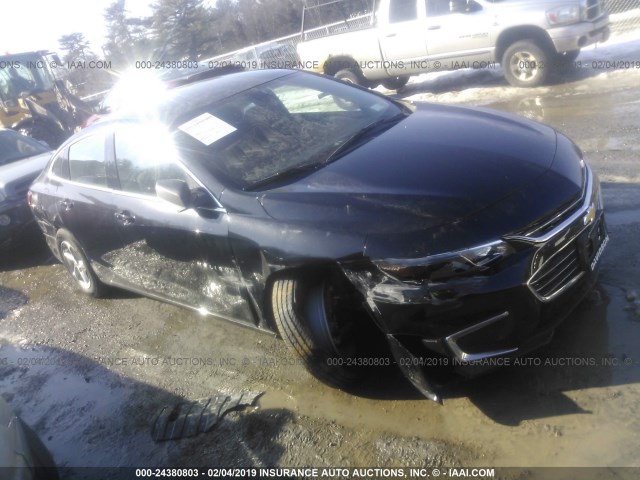 1G1ZC5STXJF190142 - 2018 CHEVROLET MALIBU LS BLACK photo 1