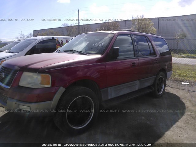 1FMRU15L83LA08771 - 2003 FORD EXPEDITION XLT RED photo 2