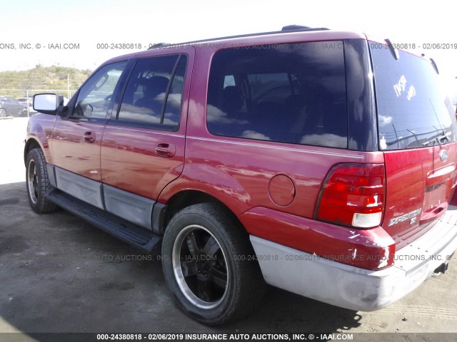 1FMRU15L83LA08771 - 2003 FORD EXPEDITION XLT RED photo 3