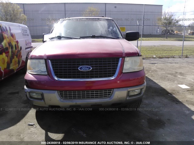 1FMRU15L83LA08771 - 2003 FORD EXPEDITION XLT RED photo 6