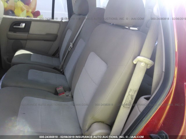 1FMRU15L83LA08771 - 2003 FORD EXPEDITION XLT RED photo 8