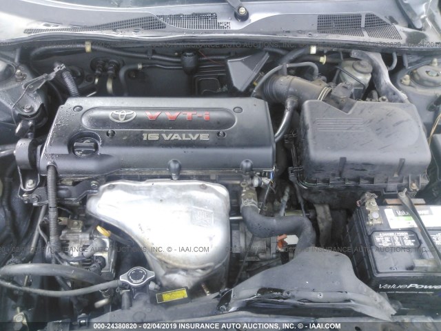 4T1BE32K92U575828 - 2002 TOYOTA CAMRY LE/XLE/SE BLUE photo 10