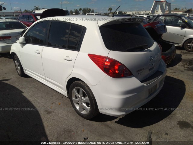 3N1BC1CP9CK272013 - 2012 NISSAN VERSA S/SL WHITE photo 3