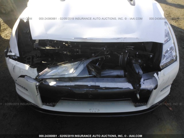 JN1AR5EF5FM281592 - 2015 NISSAN GT-R PREMIUM/BLACK WHITE photo 6