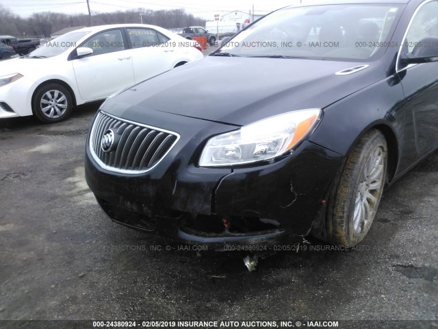 2G4GS5EV8D9151234 - 2013 BUICK REGAL PREMIUM BLACK photo 6