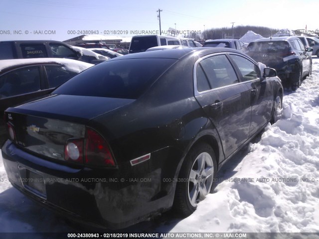 1G1ZA5E01AF278973 - 2010 CHEVROLET MALIBU LS BLACK photo 4