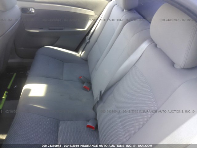 1G1ZA5E01AF278973 - 2010 CHEVROLET MALIBU LS BLACK photo 8