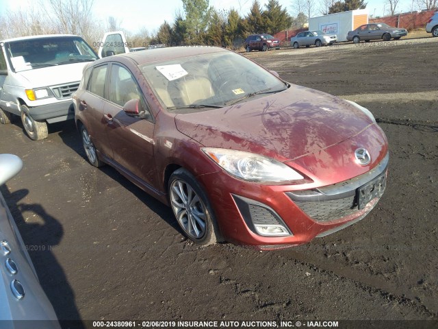 JM1BL1H54A1134057 - 2010 MAZDA 3 S RED photo 1