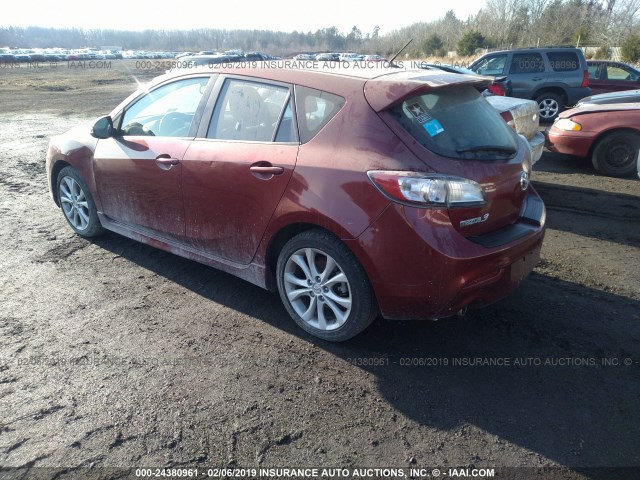 JM1BL1H54A1134057 - 2010 MAZDA 3 S RED photo 3