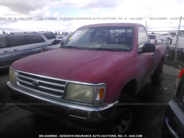 JT4VD20C4P0009908 - 1993 TOYOTA T100 SR5 RED photo 2