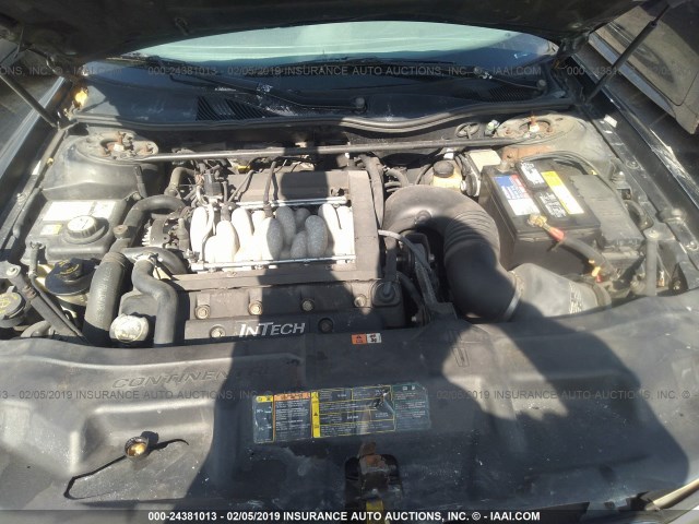 1LNHM97V81Y654515 - 2001 LINCOLN CONTINENTAL  BLACK photo 10