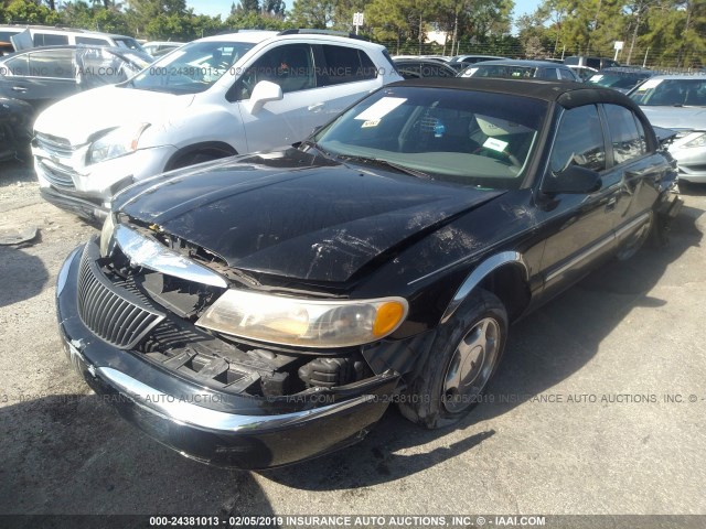 1LNHM97V81Y654515 - 2001 LINCOLN CONTINENTAL  BLACK photo 2