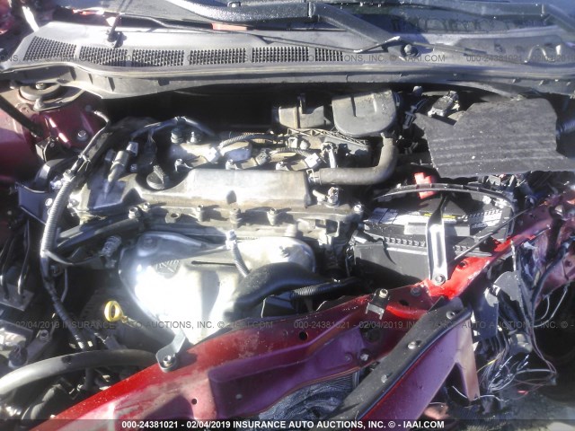 4T1BF3EK4AU547135 - 2010 TOYOTA CAMRY SE/LE/XLE 勃艮第红 照片 10