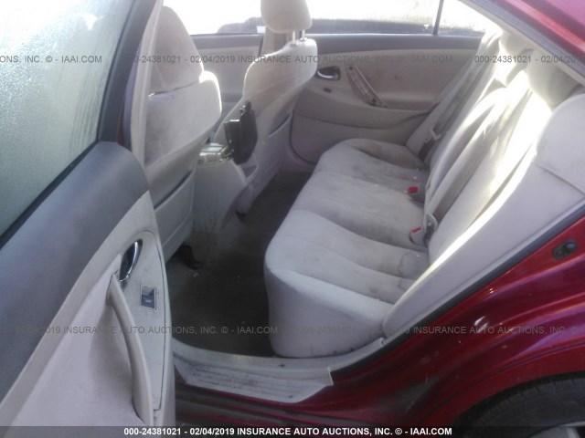 4T1BF3EK4AU547135 - 2010 TOYOTA CAMRY SE/LE/XLE 勃艮第红 照片 8