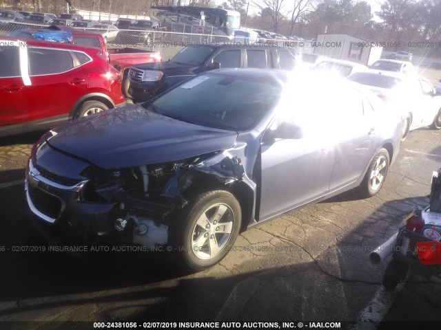 1G11B5SL5FF275462 - 2015 CHEVROLET MALIBU LS BLUE photo 2