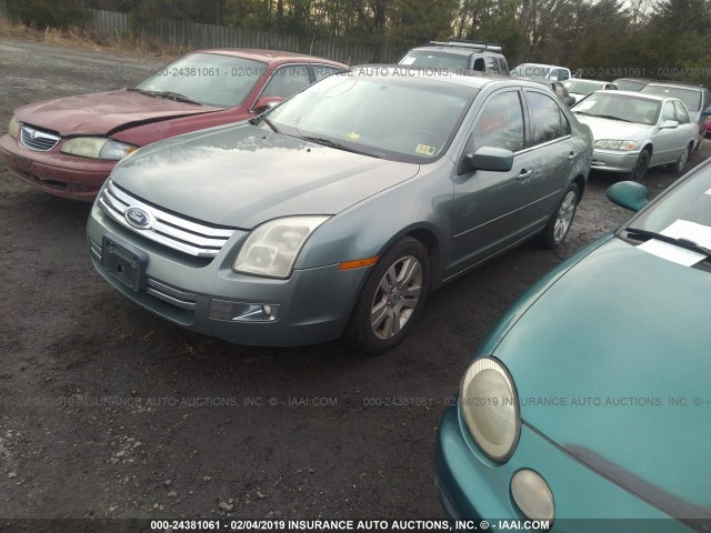 3FAFP08176R244679 - 2006 FORD FUSION SEL TEAL photo 2