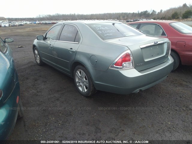 3FAFP08176R244679 - 2006 FORD FUSION SEL TEAL photo 3