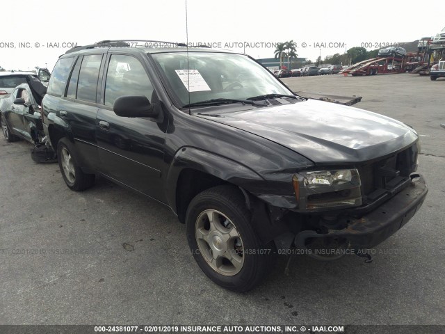 1GNDS13S362352444 - 2006 CHEVROLET TRAILBLAZER LS/LT BLACK photo 1