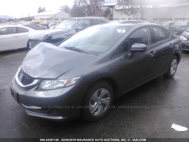 19XFB2F50FE245965 - 2015 HONDA CIVIC LX 灰色 照片 2