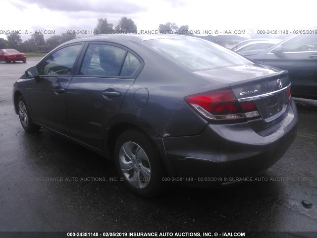 19XFB2F50FE245965 - 2015 HONDA CIVIC LX 灰色 照片 3